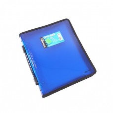 Foldermate A4 3 Ring Blue Zipper Binder with Handle