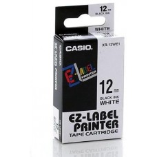 Casio XR-12WE1 Black on White Labeling Tape