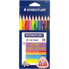 Staedtler Noris Club Jumbo Coloured Pencils Pkt 10