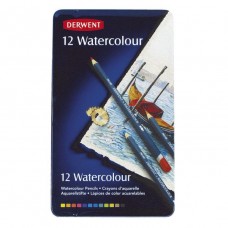 Derwent Watercolour Pencils Tin Of 12