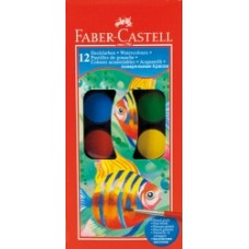 Faber Castell Watercolour Paint Tablets Set 12 