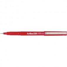 Artline 220 Red 0.2mm Fineliner 