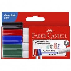 Faber Castell Assorted Whiteboard Marker Wallet 4