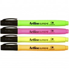 Artline Supreme Highlighter Assorted Pack 4