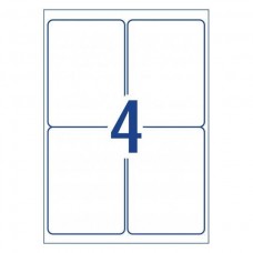 Rediform 4UP White Shipping Labels Box 100