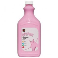Educational Colours Splash Classroom Acrylic Paint Cup Cake Pink 