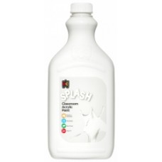 Educational Colours Splash Classroom Acrylic Paint Snowball White 