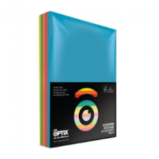 Optix Bright Assorted Colours A4 80gsm Pkt 200