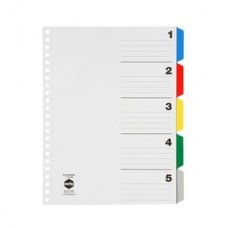 Marbig A4 5 Tab PP Display Book Divider 