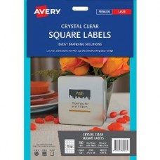 Avery 20up Crystal Clear Laser Labels Pkt10