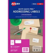 Avery 65up Quick Peel Address Labels Pk20
