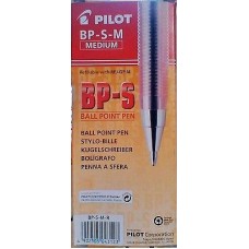 Pilot BP-S Medium Red Ballpoint Pen Box 12