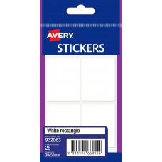 Avery White Rectangle 39 x 50mm Labels Pkt 28