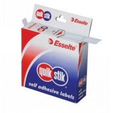 Quik Stik Rectangle Removable Labels 13 x 24mm Box 900