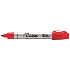 Sharpie Red Bullet Tip Metall Barrel Permanent Marker