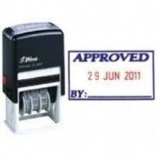 Shiny Self Inking Approved Dater Stamp S-404