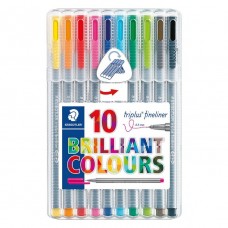 Staedtler Triplus Fineliner 10 Piece Box