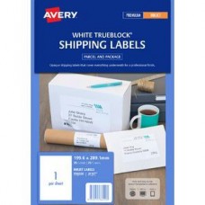 Avery 1up Inkjet Shipping Labels Box 50