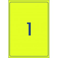 Rediform 1UP Fluro Yellow Shipping Labels Box 100