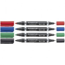 Staedtler 348 Black Twin Tip Permanent Marker