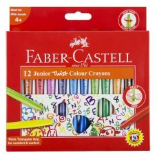Faber Castell Twist Crayons Assorted Box 12