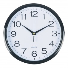 Italplast 30cm Wall Clock with Black Frame