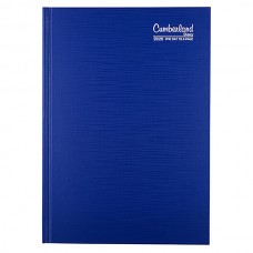 Cumberland Premium Bound A5 Diary Day To A Page Blue