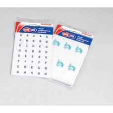 Quik Stik A-Z Black On White Label Pkt 160