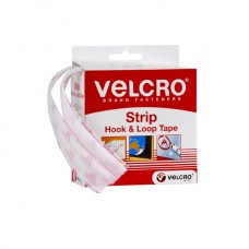 VELCRO Stick on Hook & Loop White Strip 20mmx1.8m 