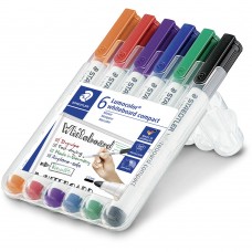 Staedtler 341 Whiteboard Marker Assorted Wallet 6