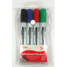 STAT Whiteboard Marker Bullet Point Assorted Wallet 4