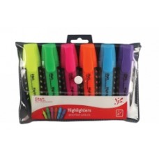 STAT Highlighter Wallet 6 Assorted Colours 