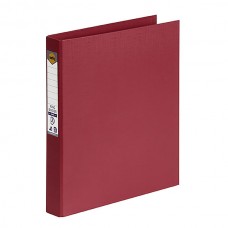 Marbig A4 25mm 2D PE Deep Red Ring Binder
