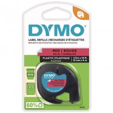 Dymo Letratag Plastic Tape 12mm Rouse