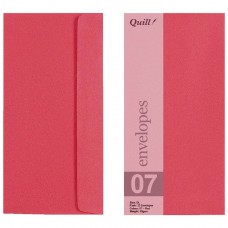 Quill DL Red Envelopes Pkt 25