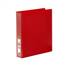 Marbig A4 3D 38mm Red Clear view Insert Binder