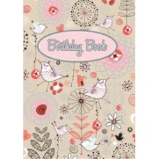 Ozcorp Pink Birds Birthday Book 100x150mm