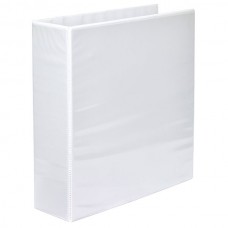 Marbig A4 3D 65mm White Clearview Binder