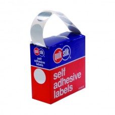 Quik Stik Silver 24mm Circle Labels Bx 250