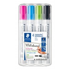 Staedtler 351 Whiteboard Markers Brights Wallet 4