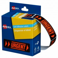 Avery Urgent Printed Labels 19 x 64mm Pkt 125