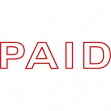 Shiny Pre-Inked Paid Stamp - EN001