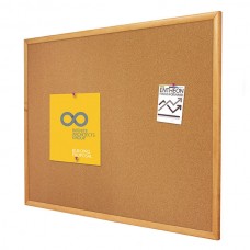 Quartet Oak Frame Corkboard 1200 x 900mm