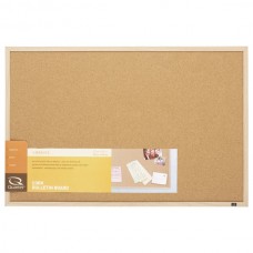 Quartet Oak Frame Corkboard 580x890mm